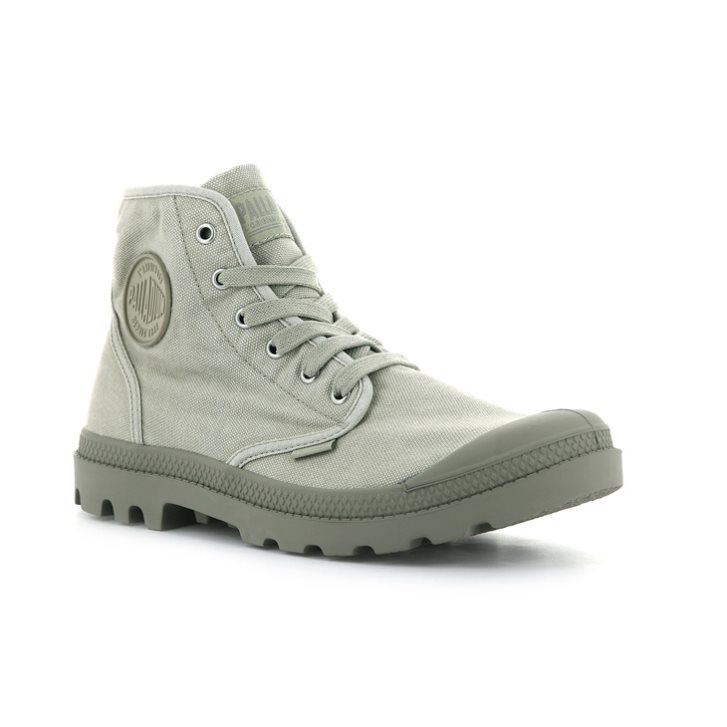 Palladium Pampa Hi Men's Boots Light Grey | UK F514-BVM